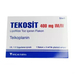 Тейкопланин Текозит :: Tekosit лиофилизат для инъекций 400мг №1