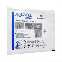 Аквасель (Aquacel Ag Extra) с серебром Экстра Гидрофайбер повязка 10х10см №1