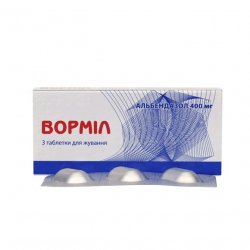 Вормил (аналог Альдазол, Альбендазол) жевательные таблетки 400 мг N3 в Каменск-Уральском и области фото